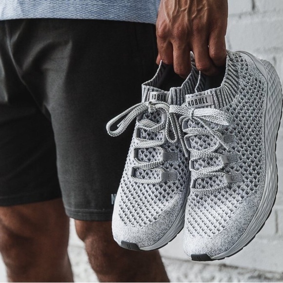 NOBULL Knit Runners in Cool Grey Size 12.5. - Picture 1 of 14